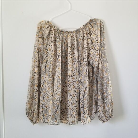 Lovestitch Black and Tan Peasant Blouse S / M - Picture 8 of 10